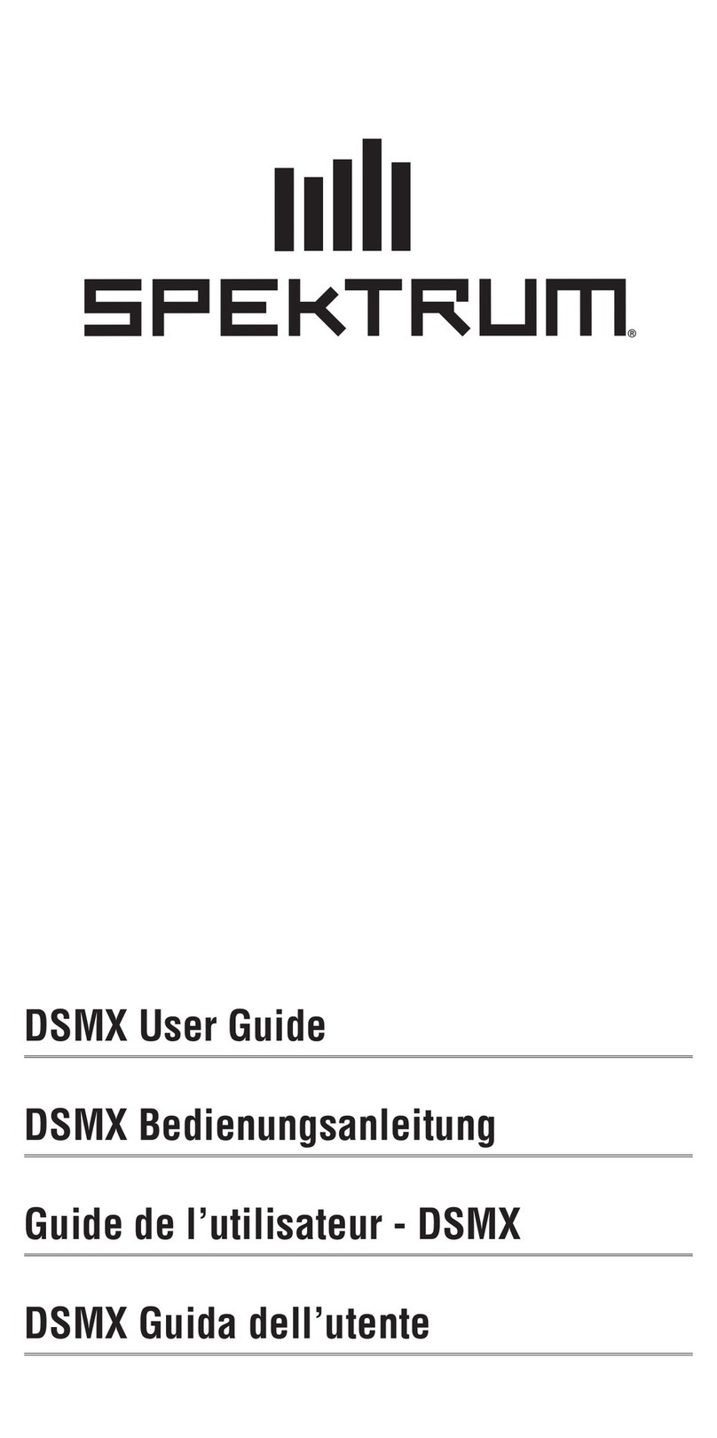 Spektrum DSMX user guide