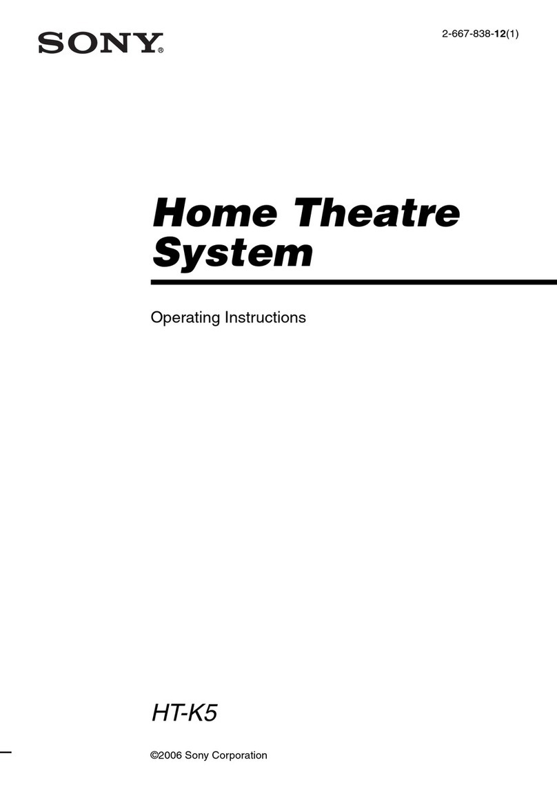 Sony HT-K5 operating instructions