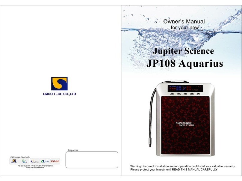Jupiter JP108 Aquarius owner's manual