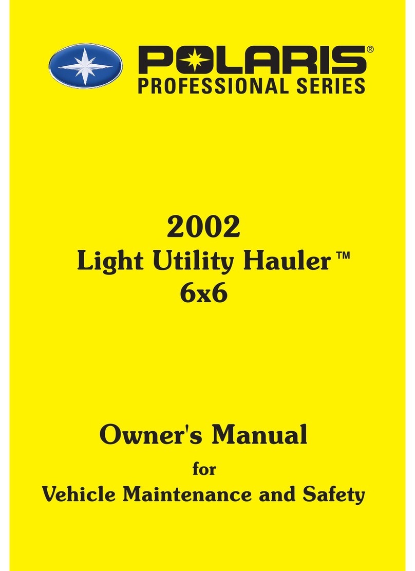 Polaris Light Utility Hauler 6x6 User manual Polaris Light Utility Hauler 6x6 User manual