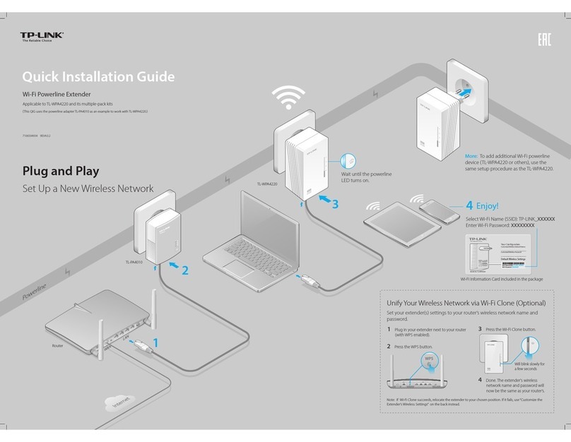 TP-Link TL-WPA4220 TKIT User manual