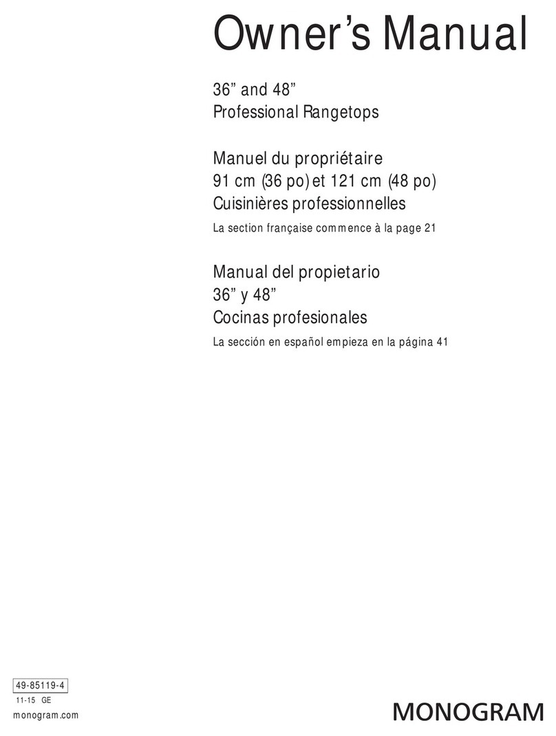 Monogram ZGU486NR owner's manual