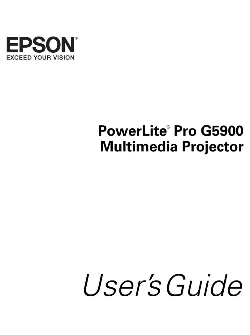 Epson PowerLite Pro G5900 User manual