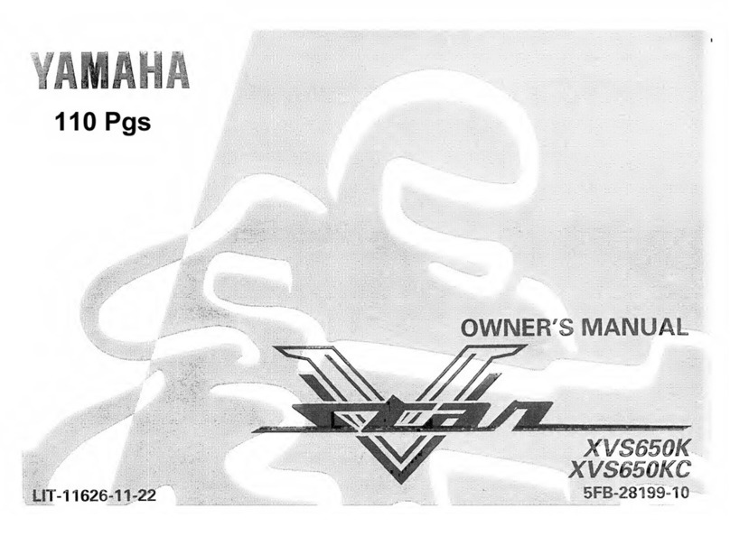 Yamaha XVS650KC User manual