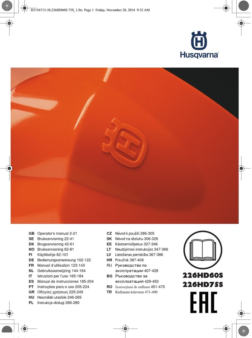Husqvarna 226HD60S User manual