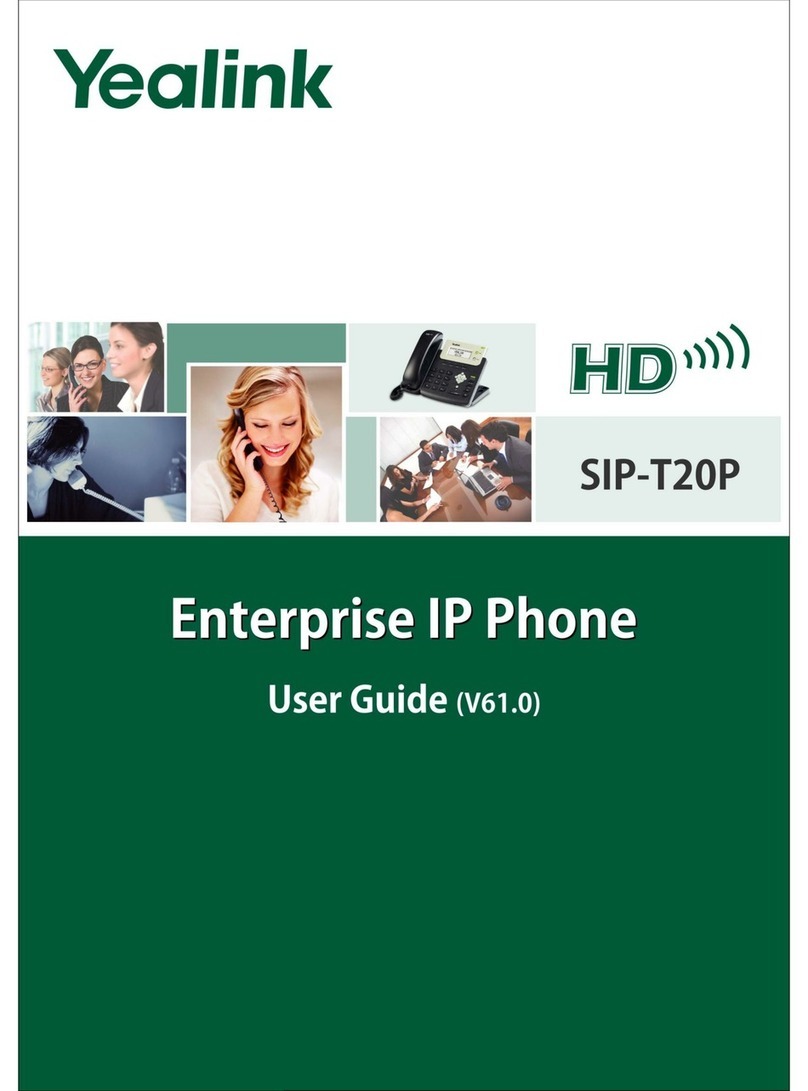 Yealink Yealink SIP-T20P User manual Yealink Yealink SIP-T20P User manual