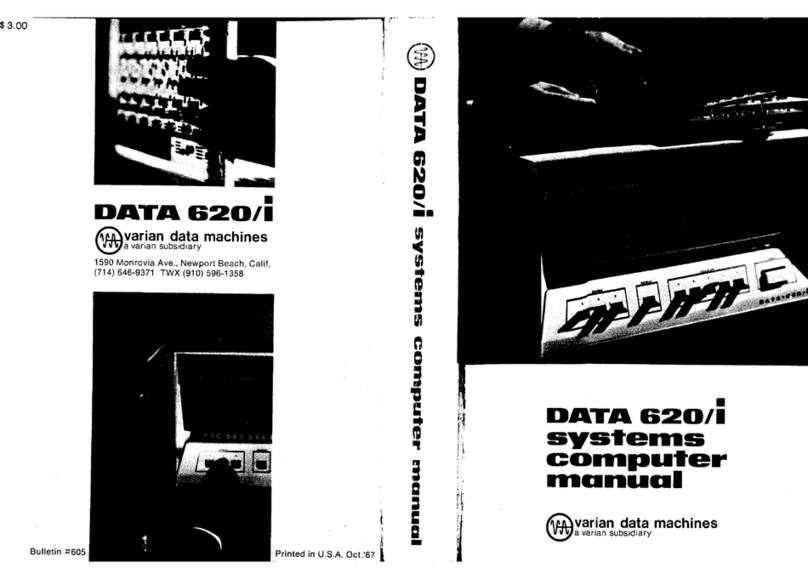 Varian DATA 620/i user manual