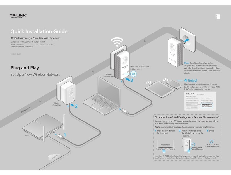 TP-Link TL-WPA4230P User manual