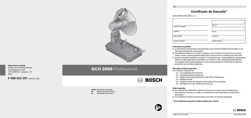 Bosch GCO 2000 Professional User manual