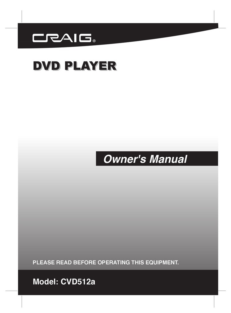 Craig CVD512a owner's manual