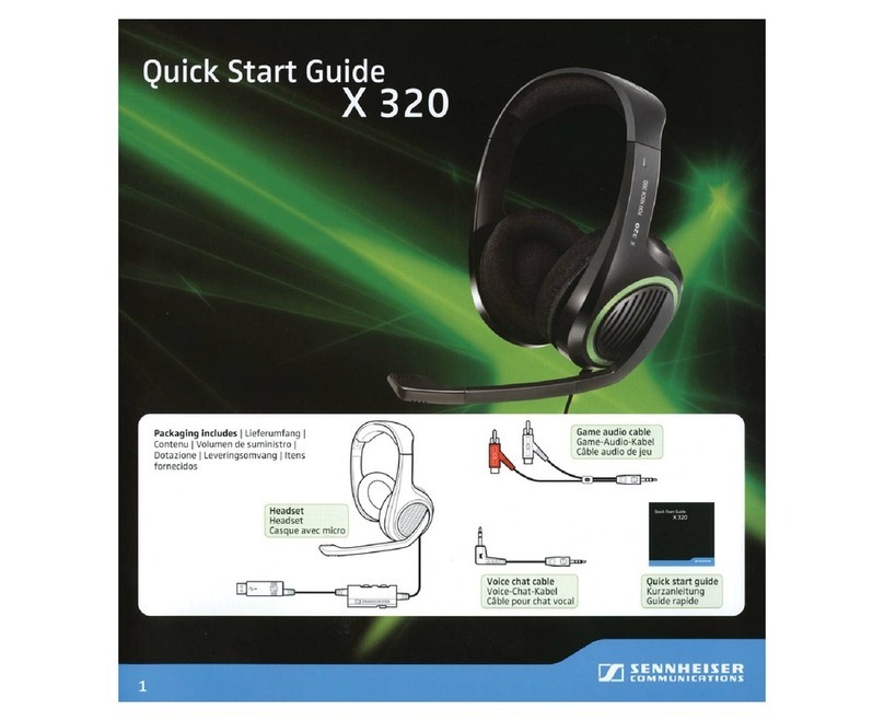 Sennheiser X320 quick start guide