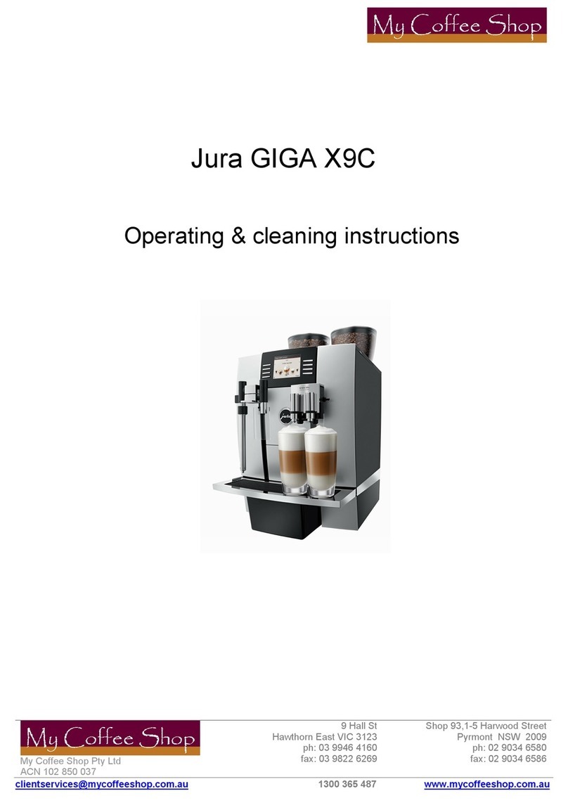 Jura GIGA X9c Professional Configuration guide