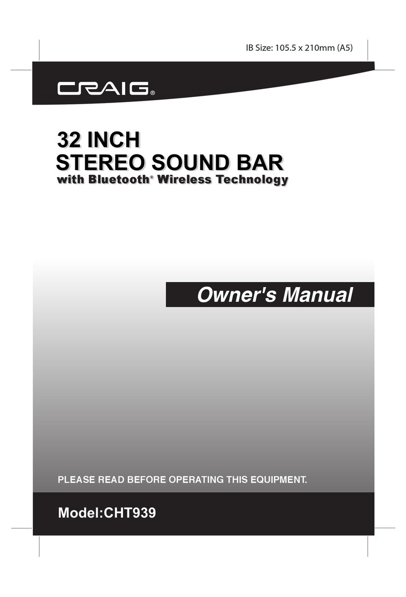 Craig CHT939 User manual Craig CHT939 User manual