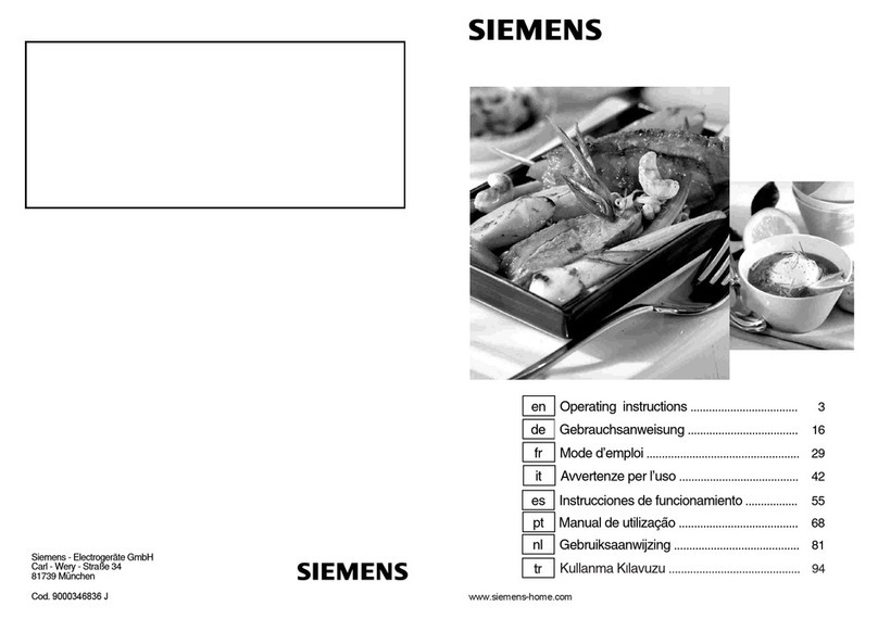 Siemens ER326BB70E User manual