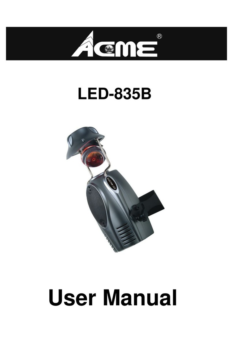 ACME LED-835B User manual ACME LED-835B User manual