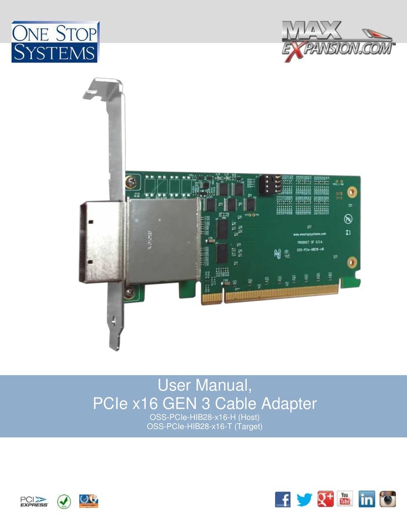 One Stop Systems OSS-PCIe-HIB28-x16-H user manual