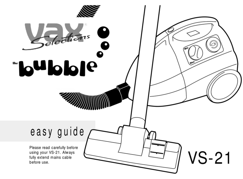 Vax bubble vs-21 Product information sheet
