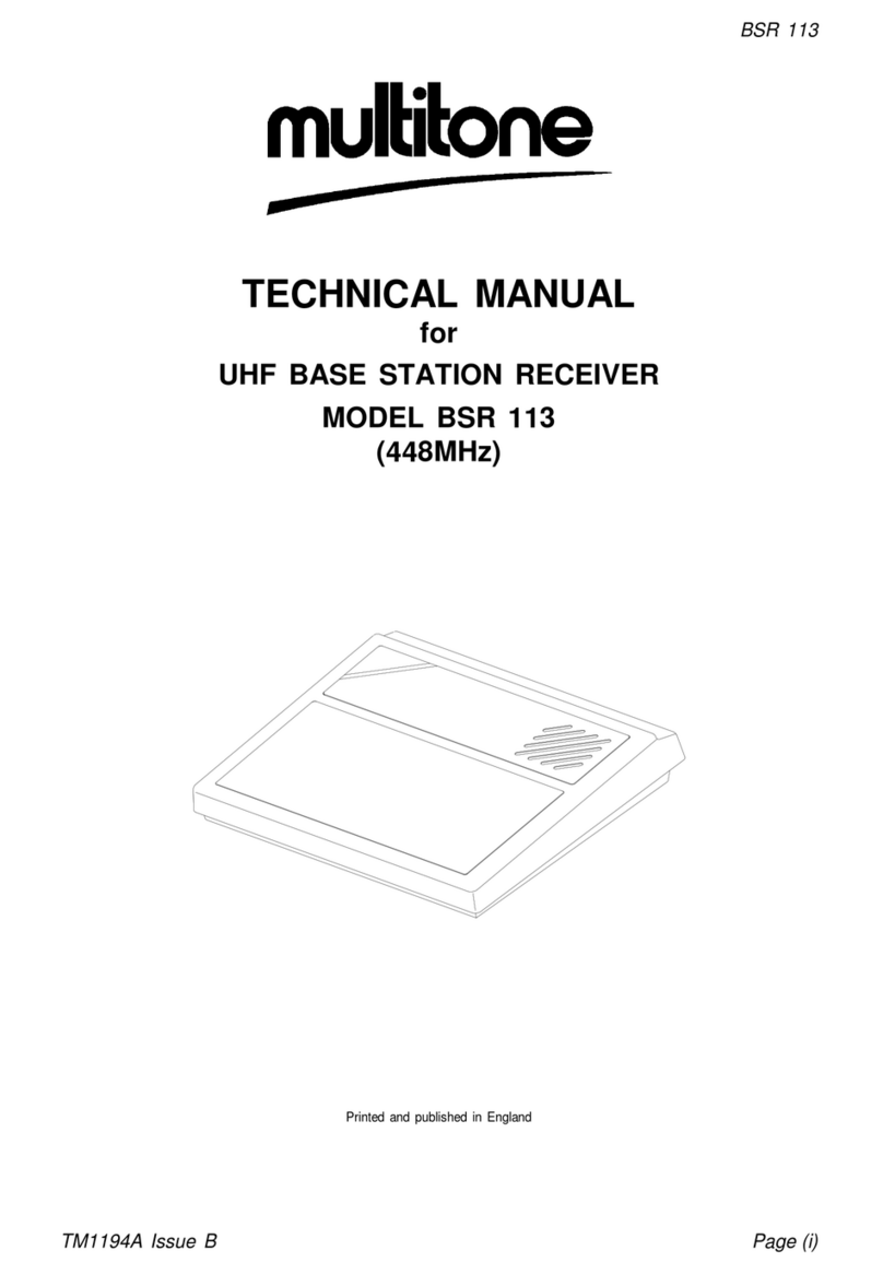 Multitone BSR 113 Technical manual