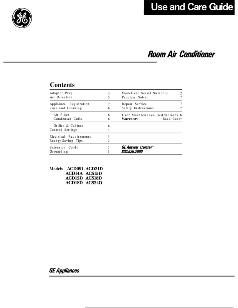 GE ACD09L User manual