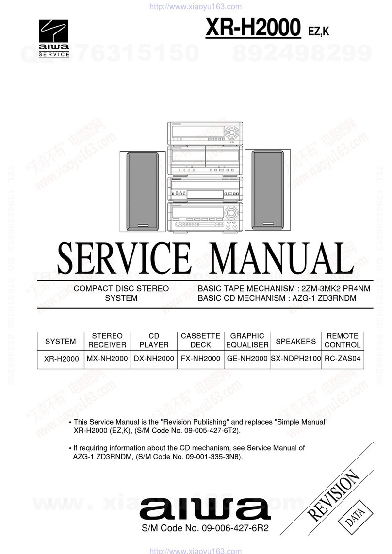 Aiwa XR-H2000 EZK User manual