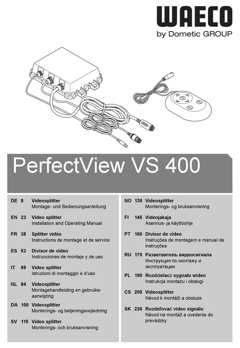 Waeco PerfectView VS 400 Installation and operating manual