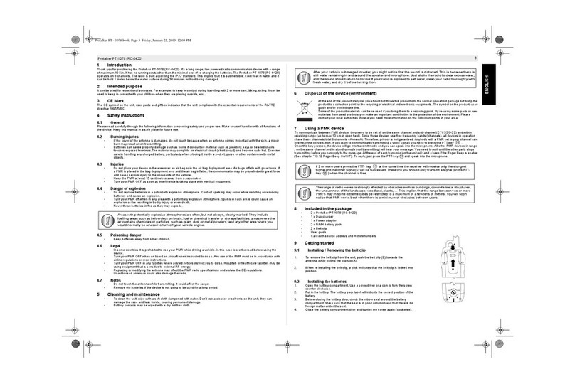 Topcom Protalker PT-1078 manual
