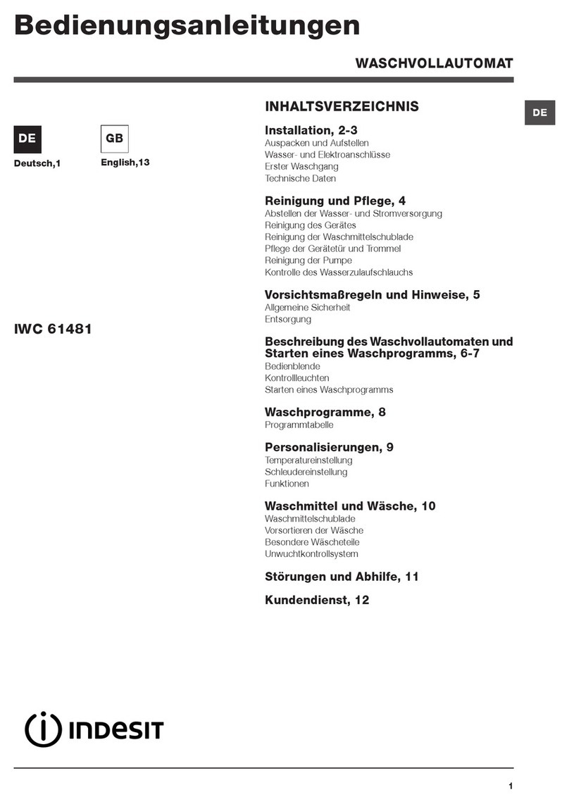 Indesit IWC 61481 Instructions for use