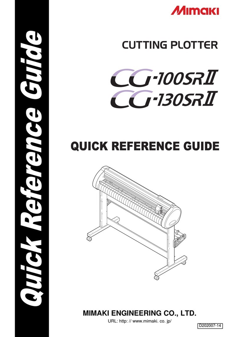 MIMAKI CG-100SR2 Quick reference guide