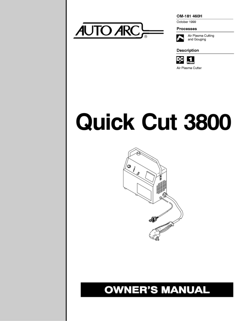 AUTO ARC QUICK CUT 3800 User manual AUTO ARC QUICK CUT 3800 User manual