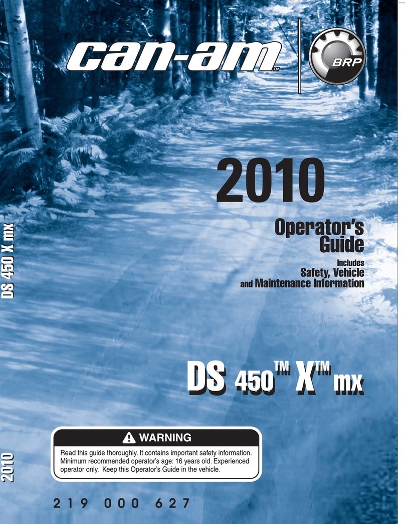 Can-Am DS 450 X mx Manual