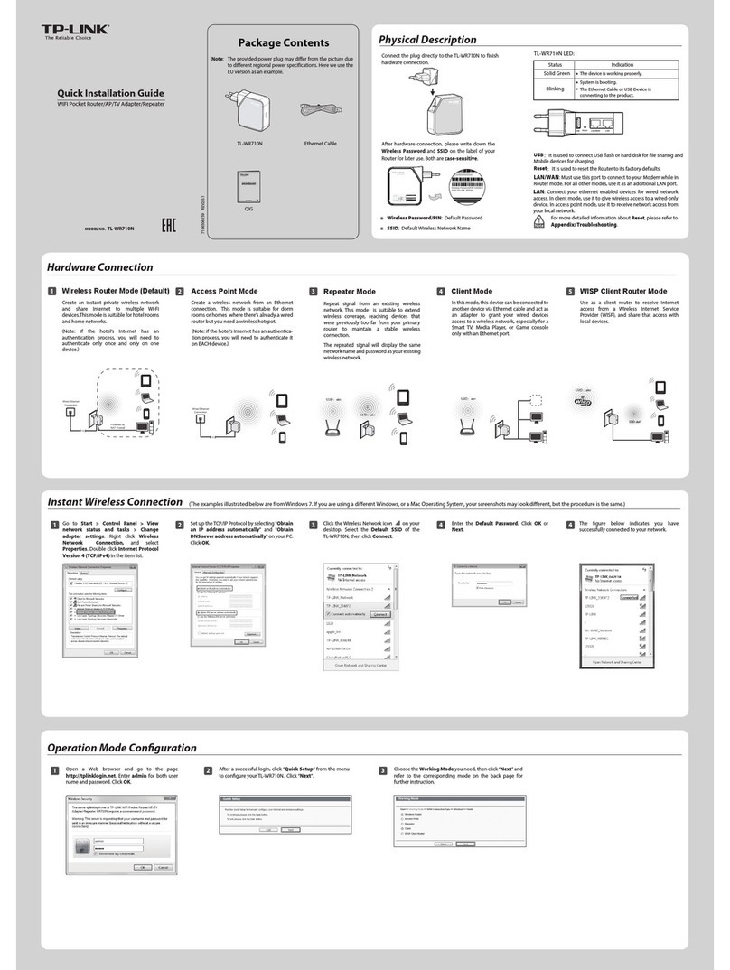 TP-Link TL-WR710N User manual