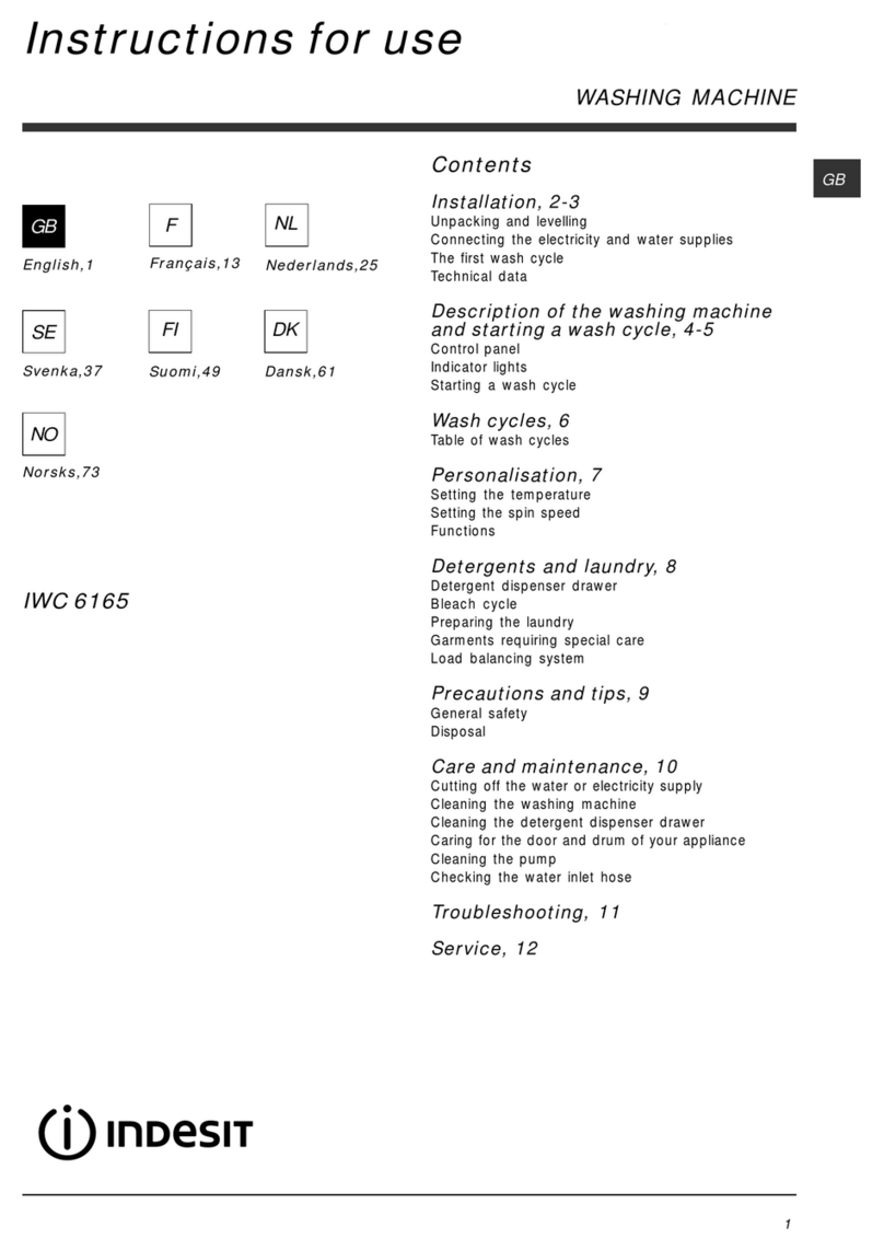Indesit IWC 6165 User manual