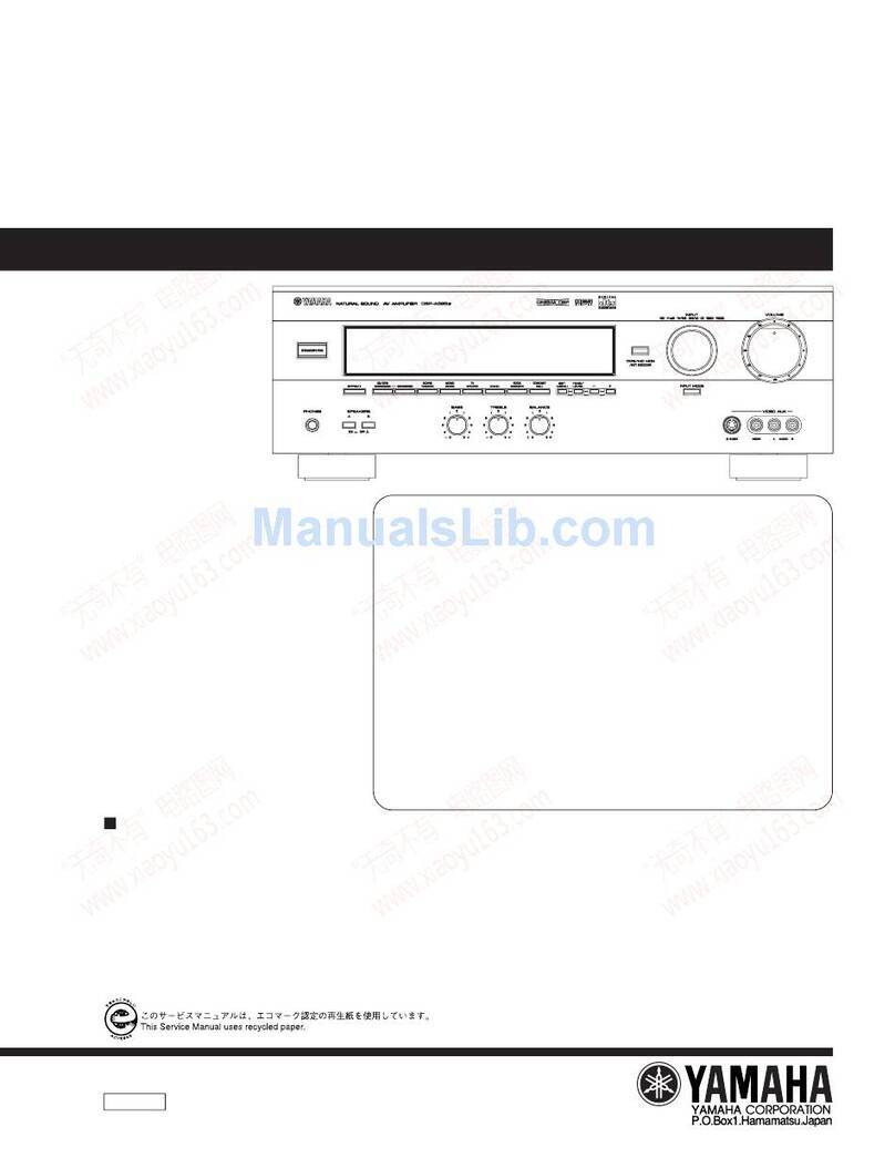 Yamaha DSP-A595a User manual