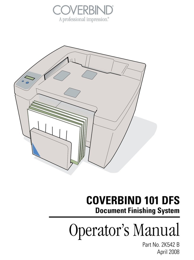 COVERBIND 101 DFS Operator's manual