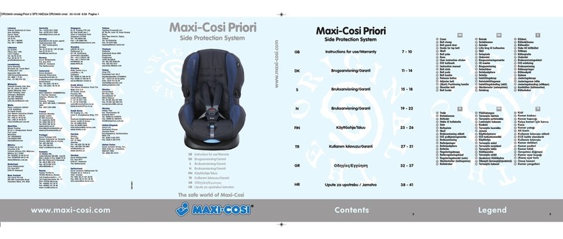 MaxiCosi Priori User manual
