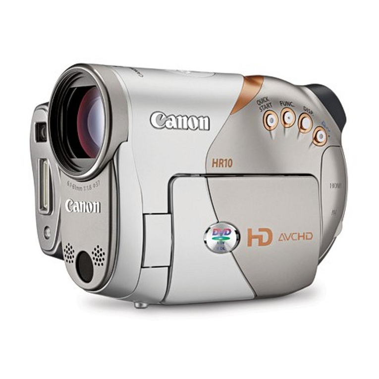 Canon VIXIA HR10 User manual