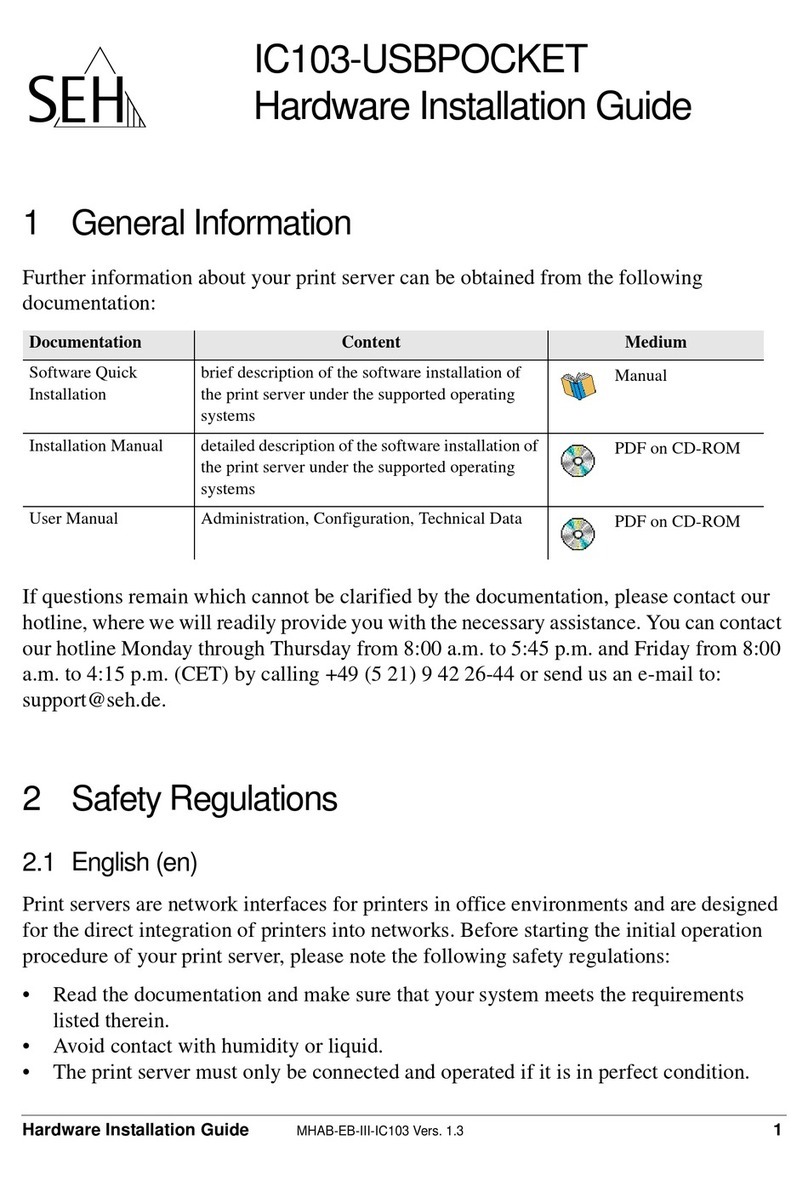 SEH IC103-USBPOCKET Manual