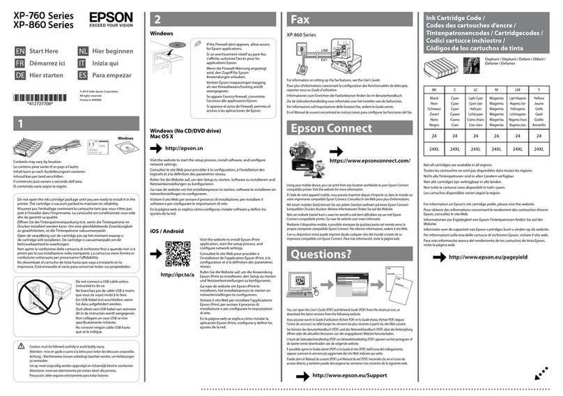 Epson XP-760 series Instruction Manual