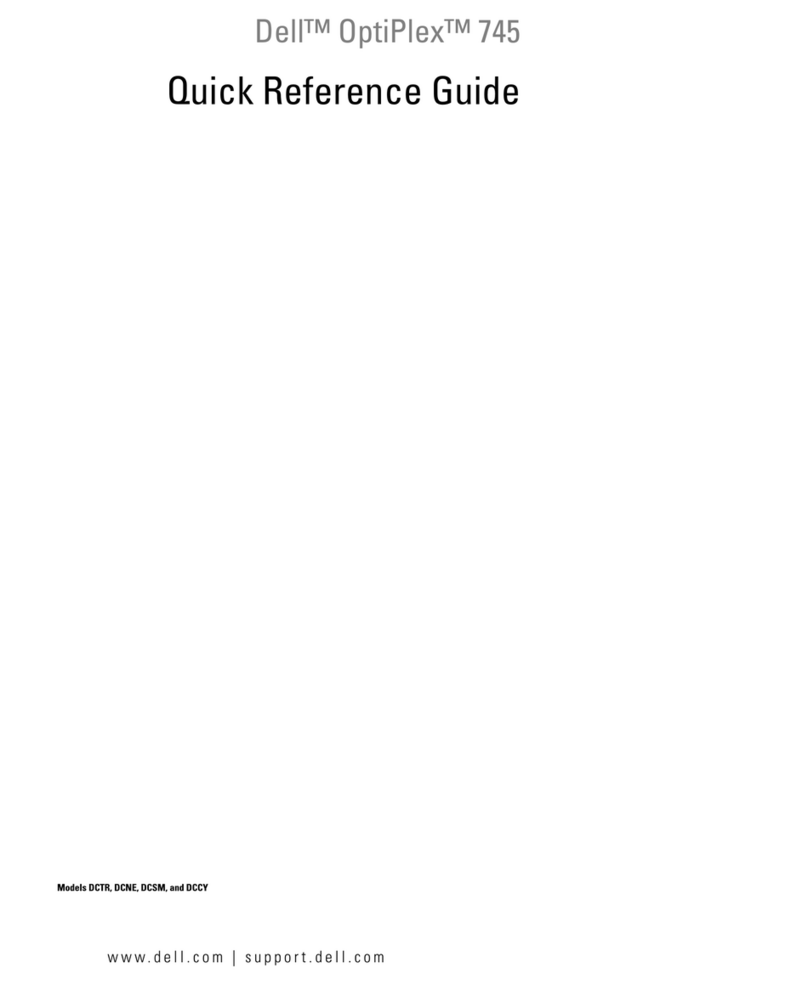 Dell OptiPlex 745 Quick reference guide