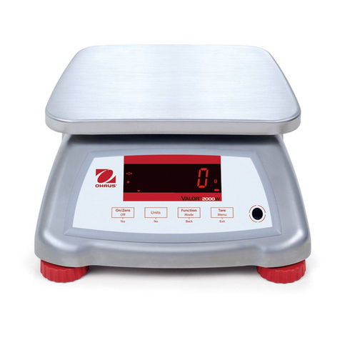 OHAUS Valor 2000W Series instruction manual