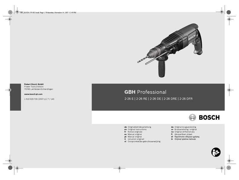 Bosch 2-26 E User manual