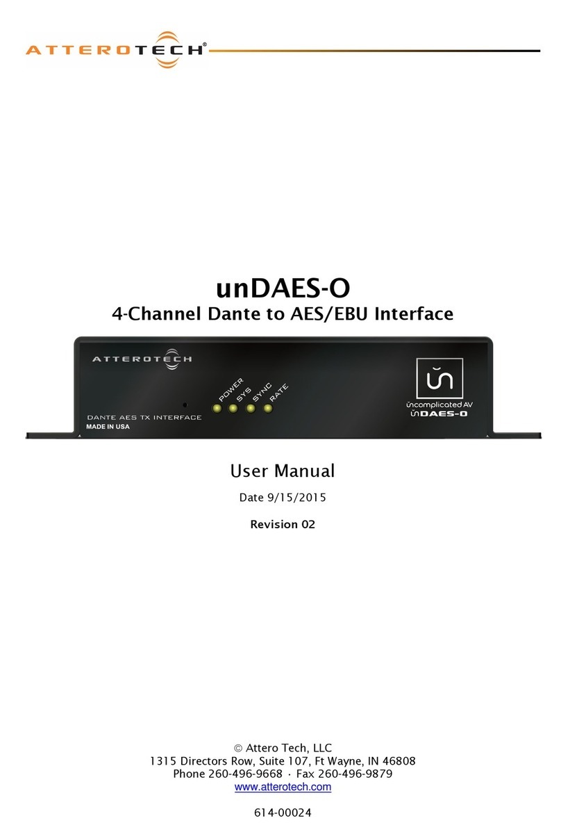 Attero Tech unDAES-O User manual Attero Tech unDAES-O User manual