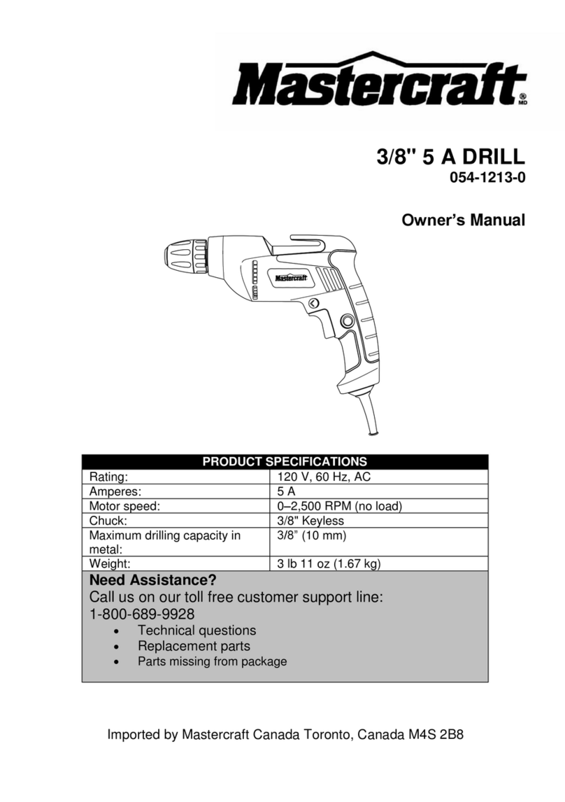 MasterCraft M 54-1213 owner's manual