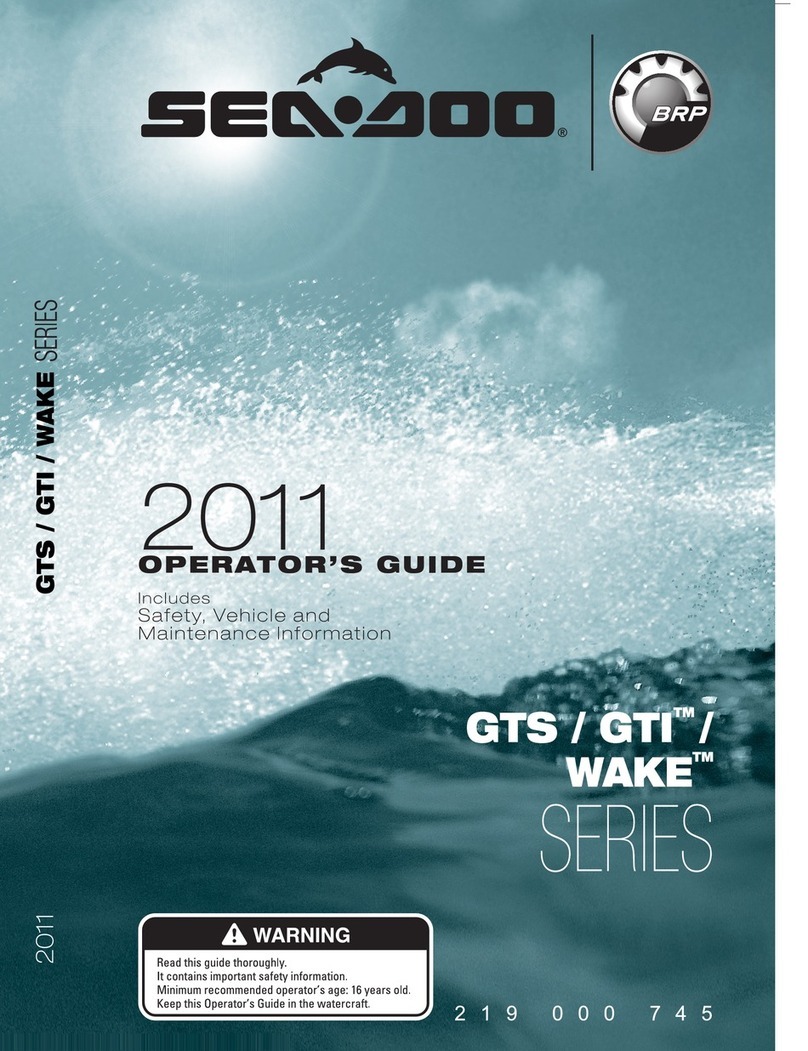 Sea-doo GTS Series Operator's guide