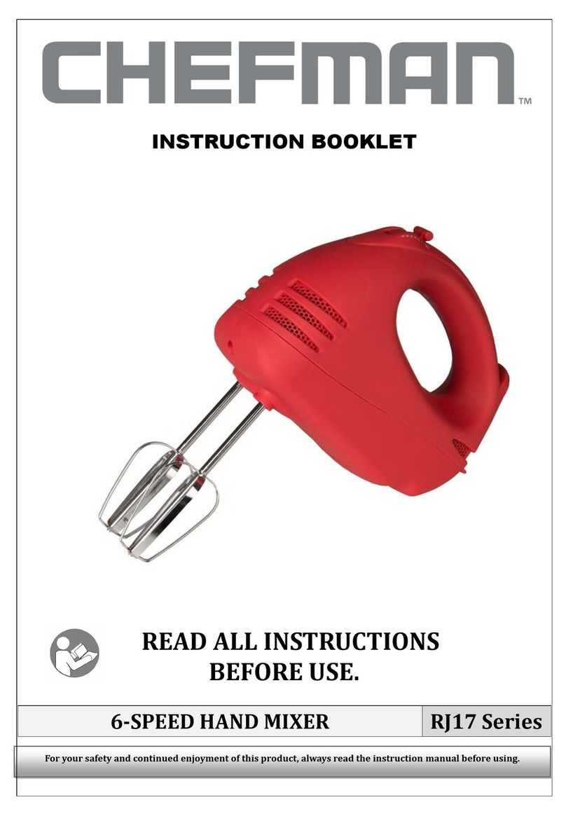 Chefman RJ17 Series Instruction booklet