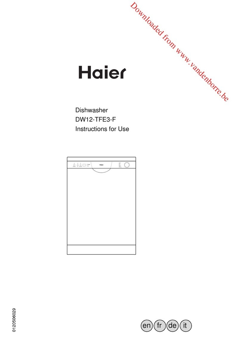Haier DW12-TFE3-F User manual