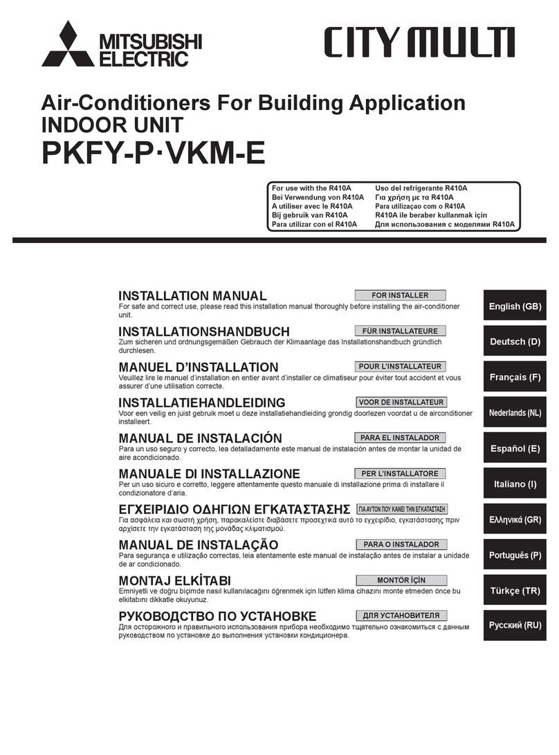 Mitsubishi Electric PKFY-P-VKM-E User manual
