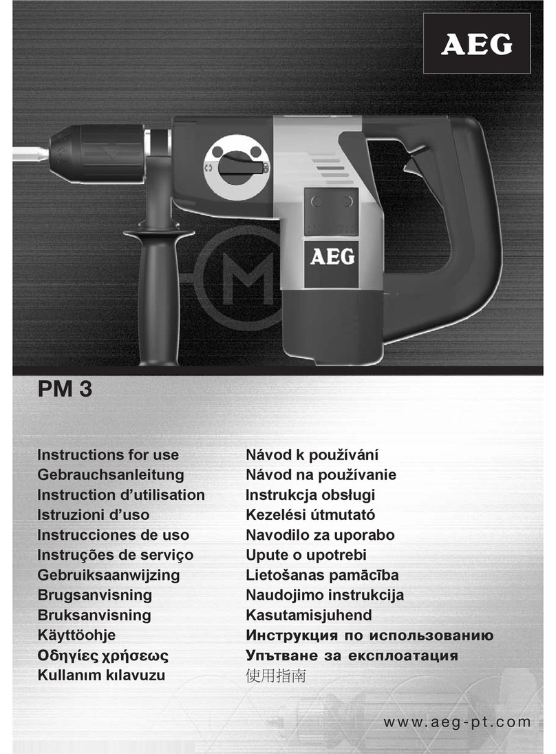AEG PM 3 User manual