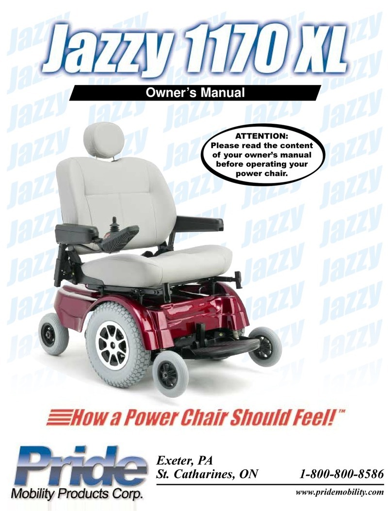 Pride Mobility Jazzy 1170 XL User manual