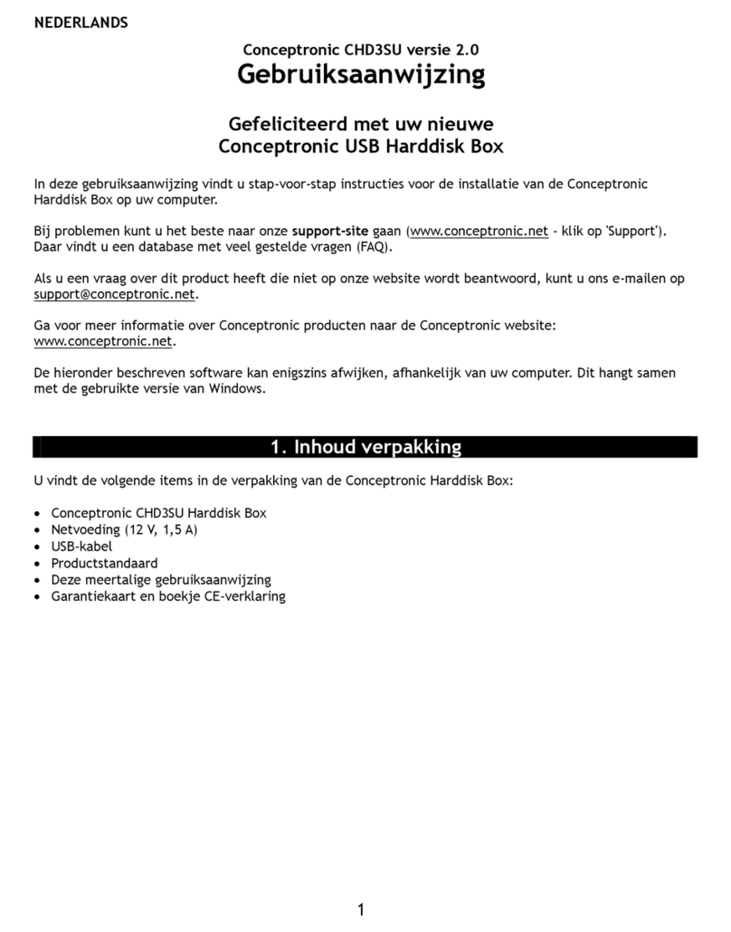 Conceptronic CHD3SU user manual